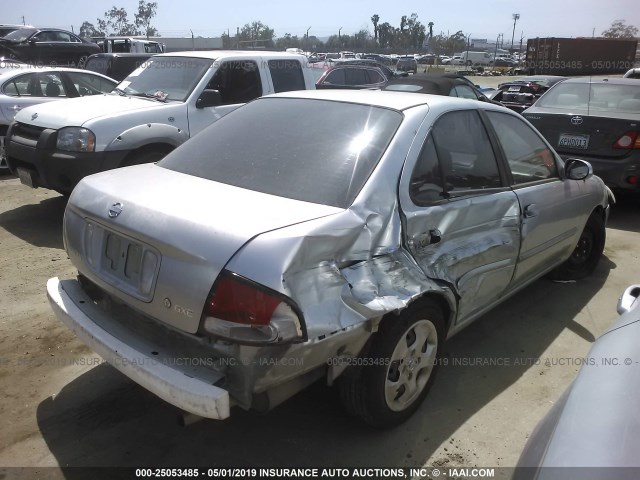 3N1CB51D33L707738 - 2003 NISSAN SENTRA XE/GXE SILVER photo 4