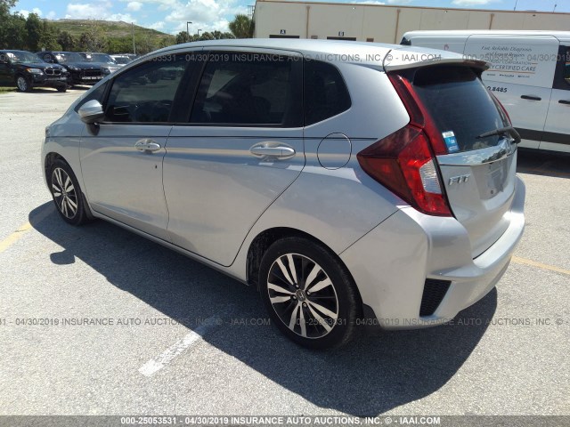 3HGGK5H82FM784950 - 2015 HONDA FIT EX/EXL SILVER photo 3