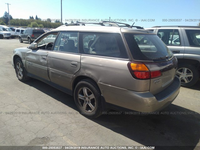 4S3BH806447609058 - 2004 SUBARU LEGACY OUTBACK H6 3.0 LL BEAN BEIGE photo 3