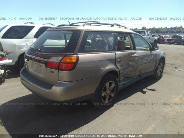 4S3BH806447609058 - 2004 SUBARU LEGACY OUTBACK H6 3.0 LL BEAN BEIGE photo 4