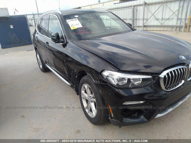 5UXTR7C53KLF26936 - 2019 BMW X3 SDRIVE30I BLACK photo 6