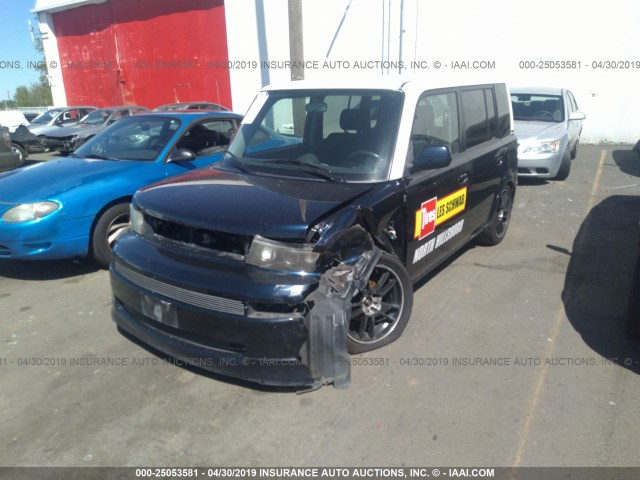 JTLKT324364126294 - 2006 TOYOTA SCION XB Navy photo 2