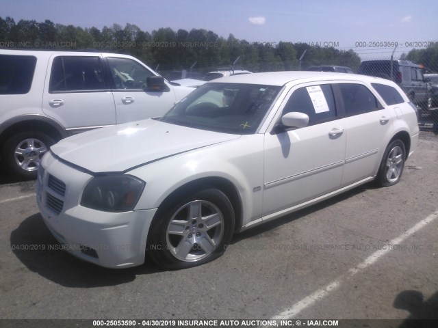 2D4FV47V46H460595 - 2006 DODGE MAGNUM SXT WHITE photo 2