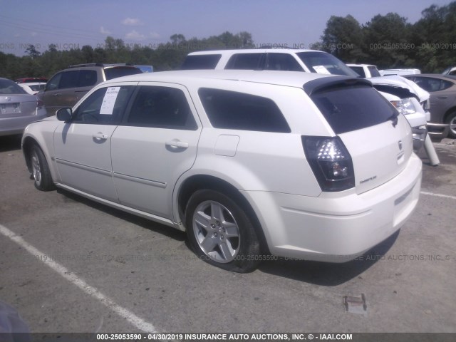 2D4FV47V46H460595 - 2006 DODGE MAGNUM SXT WHITE photo 3