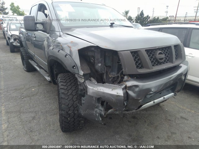 1N6AA0EC6EN510672 - 2014 NISSAN TITAN S/SV/SL/PRO-4X GRAY photo 6