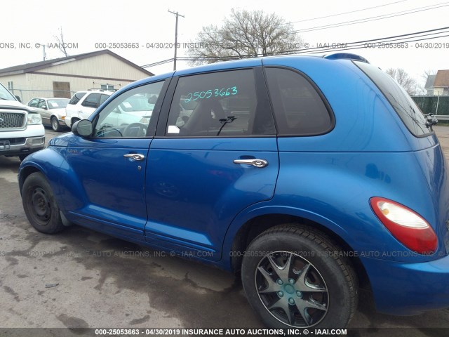 3A4FY58B36T279617 - 2006 CHRYSLER PT CRUISER TOURING BLUE photo 6