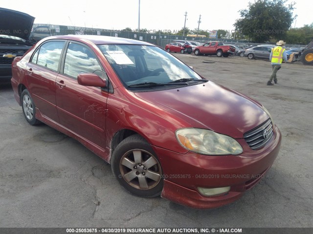 1NXBR32E53Z136657 - 2003 TOYOTA COROLLA CE/LE/S RED photo 1