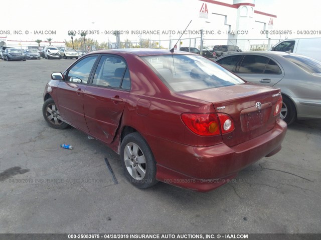 1NXBR32E53Z136657 - 2003 TOYOTA COROLLA CE/LE/S RED photo 3