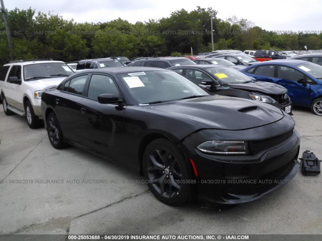 2C3CDXHG3KH608710 - 2019 DODGE CHARGER GT BLACK photo 1