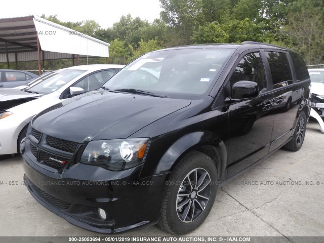 2C4RDGEGXKR622608 - 2019 DODGE GRAND CARAVAN  BLACK photo 2