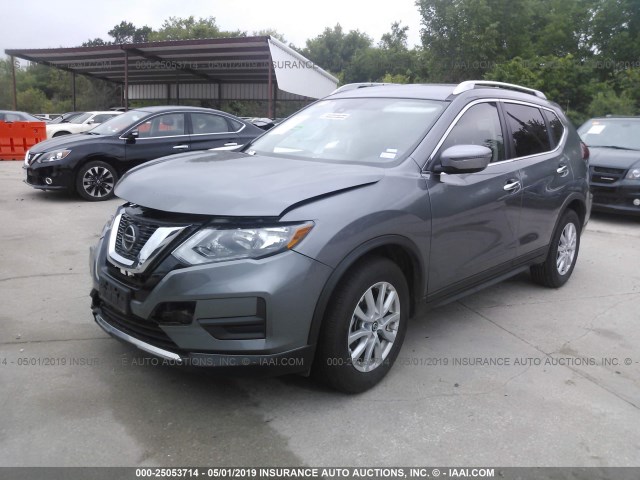 KNMAT2MT1KP514669 - 2019 NISSAN ROGUE S/SV GRAY photo 2