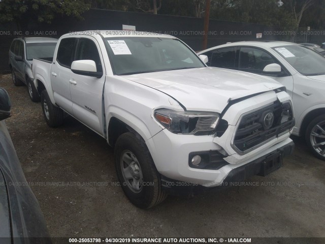 5TFAX5GN4KX133384 - 2019 TOYOTA Tacoma DOUBLE CAB/SR/SR5 WHITE photo 1