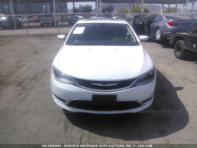 1C3CCCAB2FN628440 - 2015 CHRYSLER 200 LIMITED WHITE photo 6