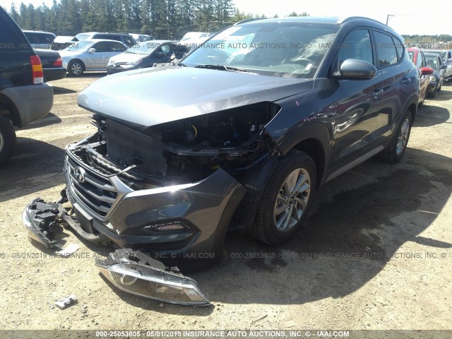 KM8J33A4XJU723780 - 2018 HYUNDAI TUCSON LIMITED/SPORT AND ECO/SE GRAY photo 2