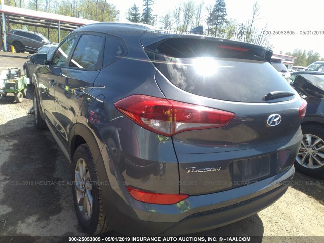 KM8J33A4XJU723780 - 2018 HYUNDAI TUCSON LIMITED/SPORT AND ECO/SE GRAY photo 3