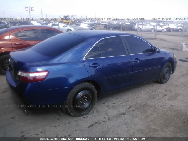 4T1BE46K07U026848 - 2007 TOYOTA CAMRY NEW GENERAT CE/LE/XLE/SE BLUE photo 4