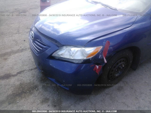 4T1BE46K07U026848 - 2007 TOYOTA CAMRY NEW GENERAT CE/LE/XLE/SE BLUE photo 6