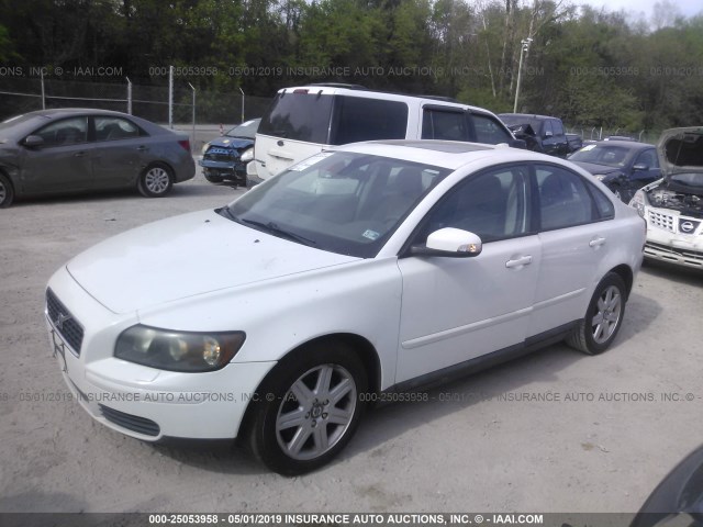 YV1MS382872283257 - 2007 VOLVO S40 2.4I WHITE photo 2