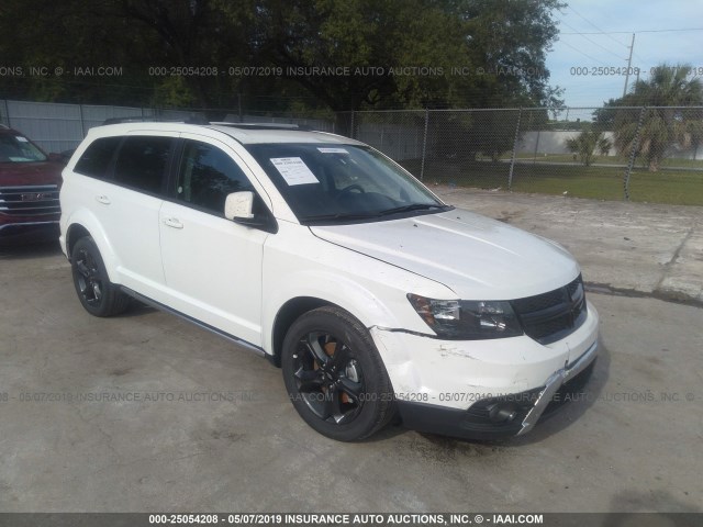 3C4PDDGG4JT504195 - 2018 DODGE JOURNEY CROSSROAD WHITE photo 1