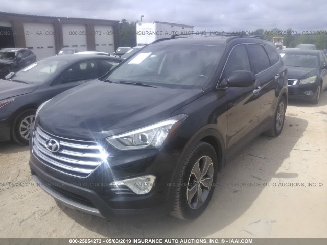 KM8SM4HF6DU027503 - 2013 HYUNDAI SANTA FE GLS/LIMITED BLACK photo 2