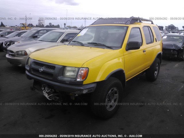 5N1ED28T4YC546004 - 2000 NISSAN XTERRA XE/SE YELLOW photo 2