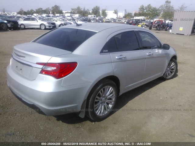 1C3BC2FG6BN618840 - 2011 CHRYSLER 200 LIMITED SILVER photo 4