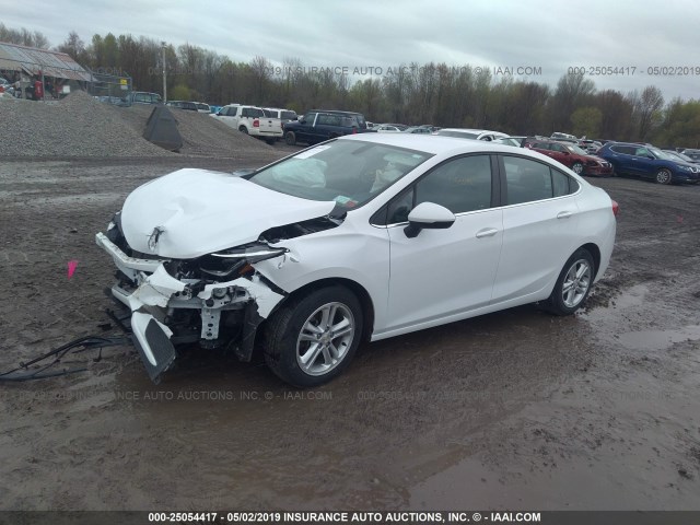 1G1BE5SM8H7151929 - 2017 CHEVROLET CRUZE LT WHITE photo 2