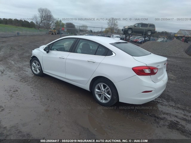 1G1BE5SM8H7151929 - 2017 CHEVROLET CRUZE LT WHITE photo 3