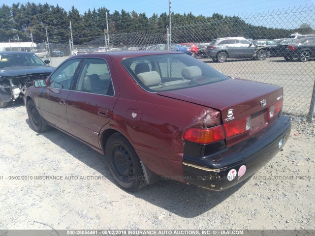 4T1BG22K01U787682 - 2001 TOYOTA CAMRY CE/LE/XLE 红色 照片 3