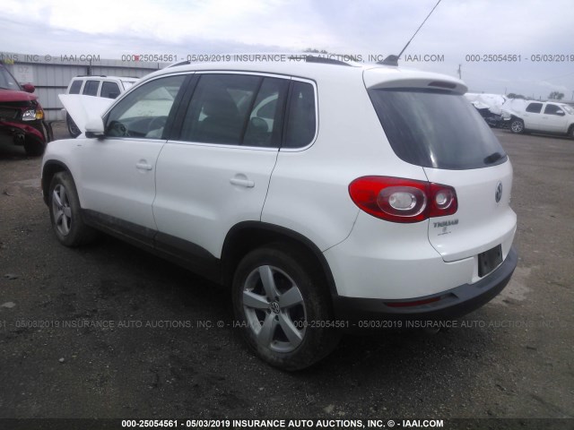 WVGBV7AX2AW532133 - 2010 VOLKSWAGEN TIGUAN SE/SEL WHITE photo 3