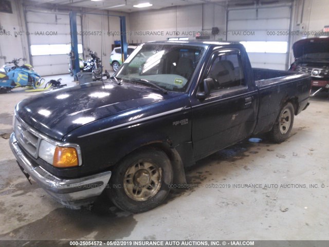 1FTCR10A5STA44966 - 1995 FORD RANGER BLUE photo 2