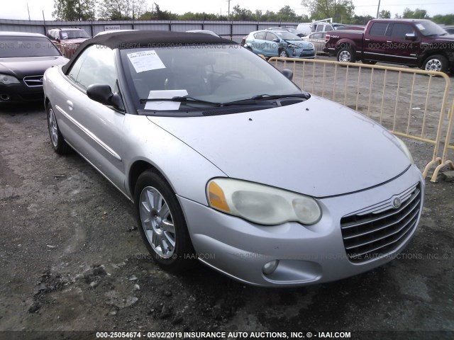 1C3EL65R74N398392 - 2004 CHRYSLER SEBRING LIMITED SILVER photo 1