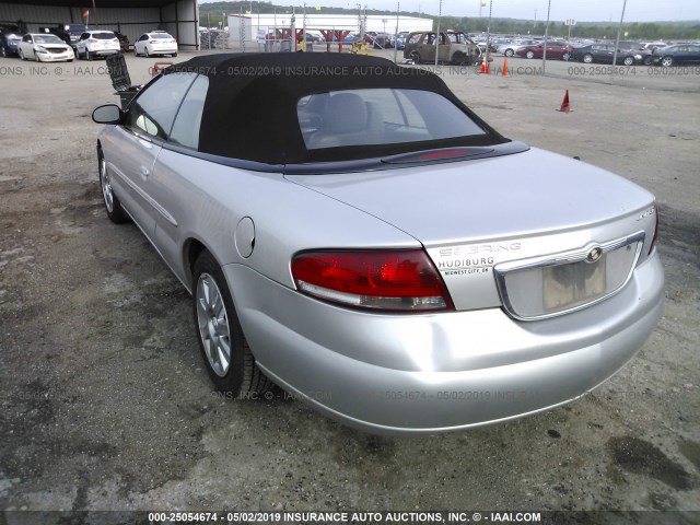 1C3EL65R74N398392 - 2004 CHRYSLER SEBRING LIMITED SILVER photo 3