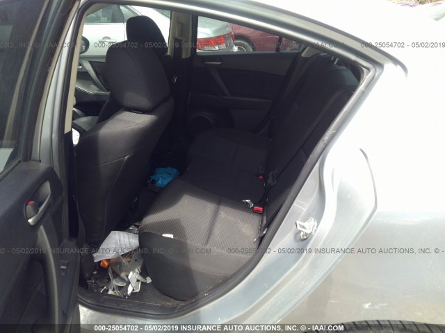 JM1BL1TG2D1779352 - 2013 MAZDA 3 I SILVER photo 8