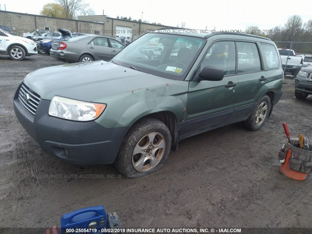 JF1SG63657H722654 - 2007 SUBARU FORESTER 2.5X/SPORTS 2.5X GREEN photo 2