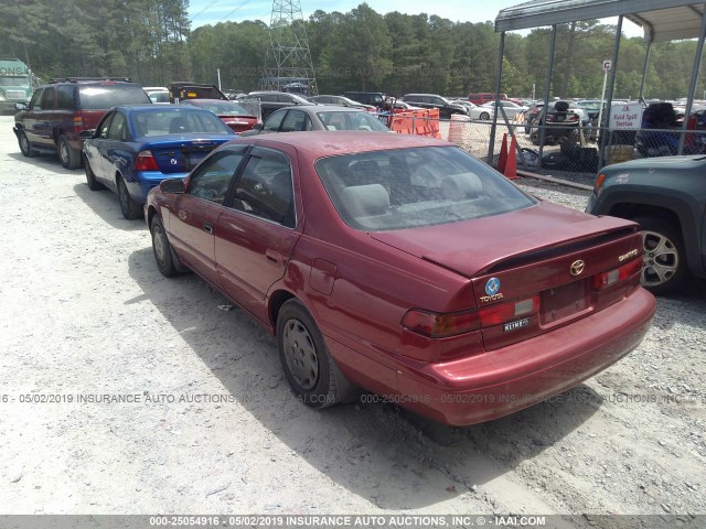 4T1BG22K7WU332514 - 1998 TOYOTA CAMRY CE/LE/XLE RED photo 3