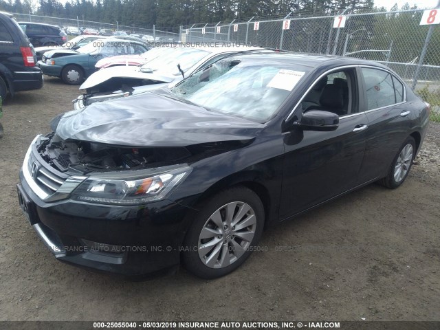 1HGCR2F89FA108780 - 2015 HONDA ACCORD EXL BLACK photo 2