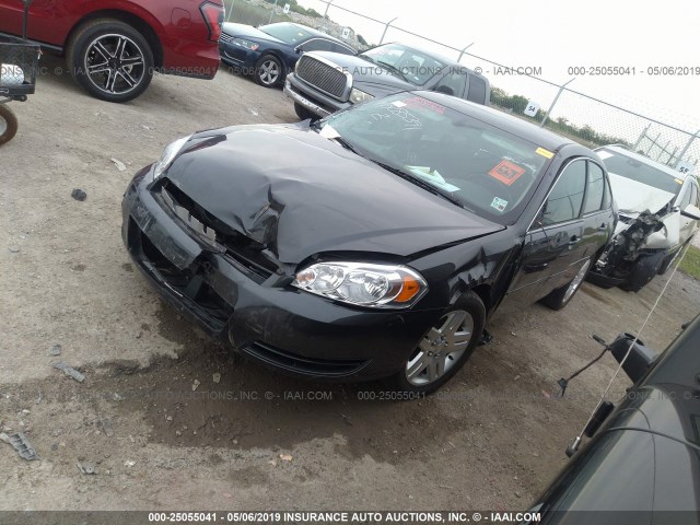 2G1WB5E35E1117825 - 2014 CHEVROLET IMPALA LIMITED LT BLACK photo 2