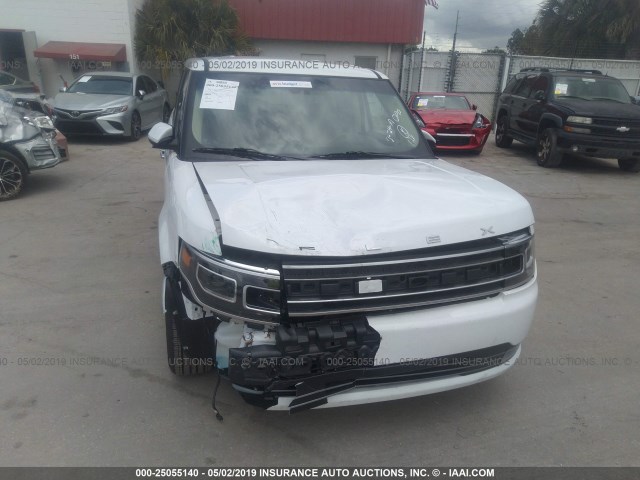 2FMGK5D84KBA08296 - 2019 FORD FLEX LIMITED WHITE photo 6