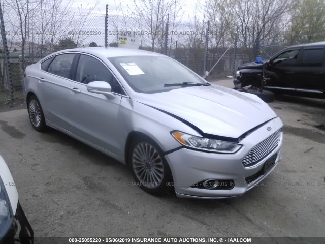 3FA6P0K92ER262441 - 2014 FORD FUSION TITANIUM SILVER photo 1