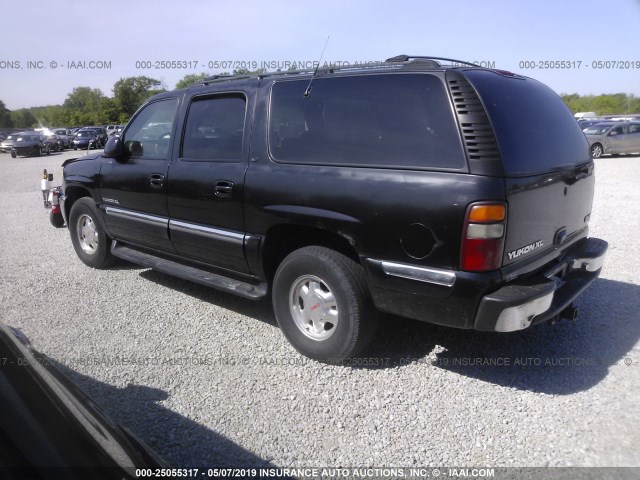 1GKFK16TX1J250258 - 2001 GMC YUKON XL K1500 BLACK photo 3