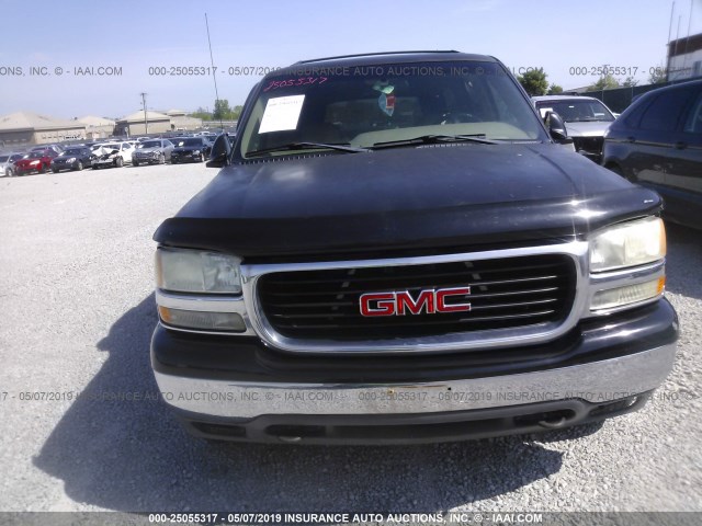 1GKFK16TX1J250258 - 2001 GMC YUKON XL K1500 BLACK photo 6