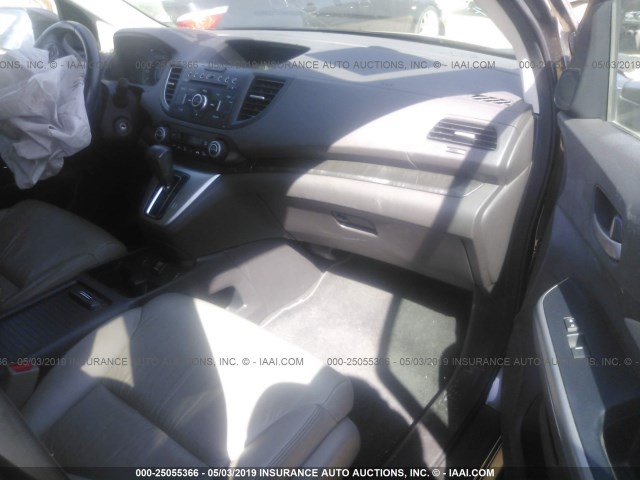 5J6RM3H70CL001158 - 2012 HONDA CR-V EXL GRAY photo 5