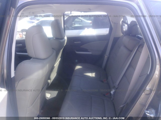 5J6RM3H70CL001158 - 2012 HONDA CR-V EXL GRAY photo 8