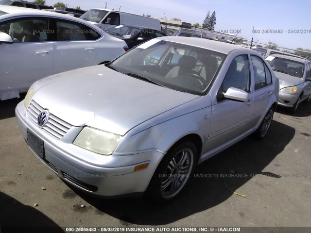 3VWRC29M2YM185237 - 2000 VOLKSWAGEN JETTA GL SILVER photo 2