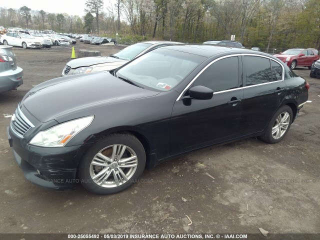 JN1CV6AR5AM252256 - 2010 INFINITI G37 BLACK photo 2