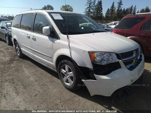 2C4RDGCG5CR378516 - 2012 DODGE GRAND CARAVAN SXT WHITE photo 1