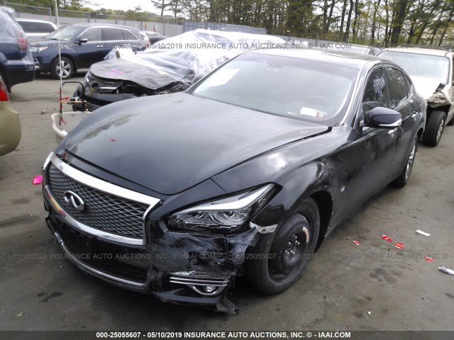 JN1BY1AR6JM220129 - 2018 INFINITI Q70 3.7 LUXE BLACK photo 2