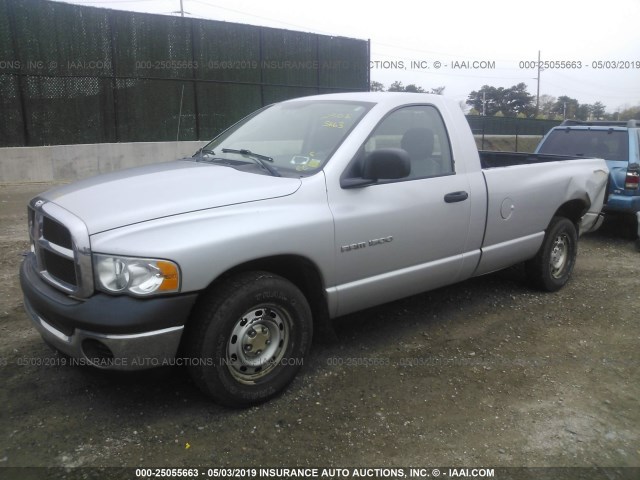 1D7HA16K75J532805 - 2005 DODGE RAM 1500 ST SILVER photo 2