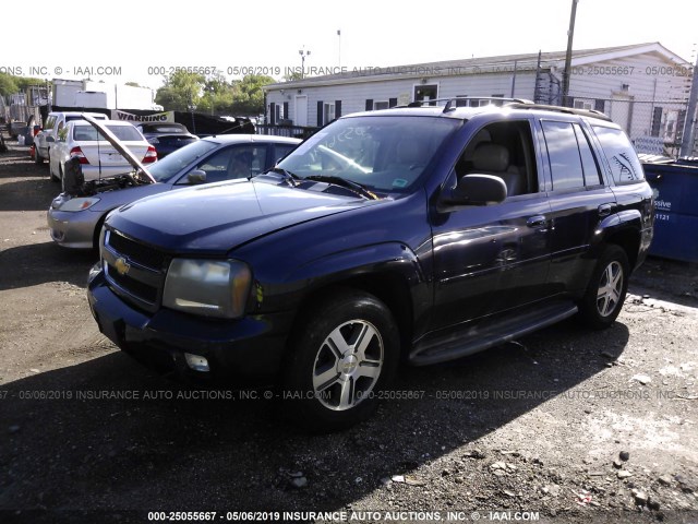 1GNET13M572121775 - 2007 CHEVROLET TRAILBLAZER LS/LT BLUE photo 2